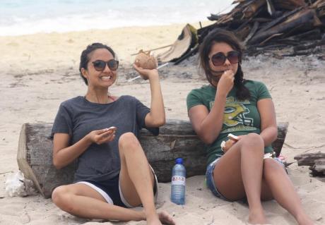Cyndi and I in the San Blas islands.
