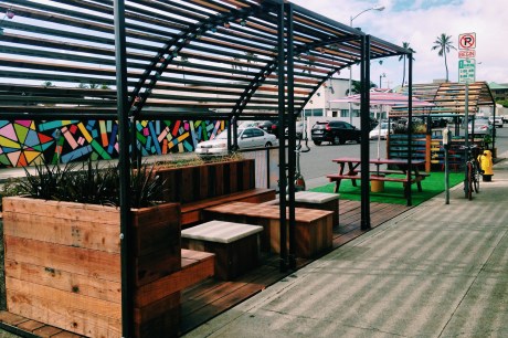 The Kaka'ako parklet.