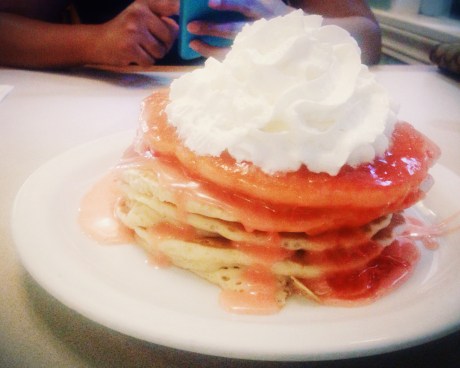 Guava chiffon pancakes from Cinnamon's.