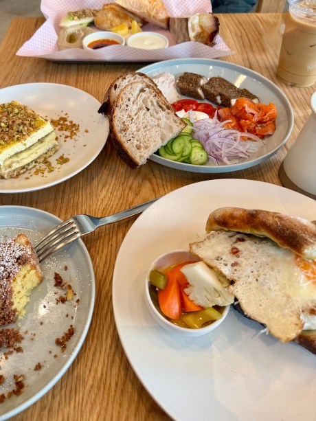 Dishes from Wildland, an all day cafe in Carlsbad, California